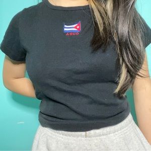 black cuba graphic tee